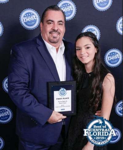 Dr. Torres and daughter at Best of Central Florida Awards Gala